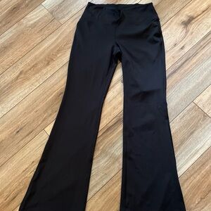 PINK Leggings Black Flare Ankle Size L